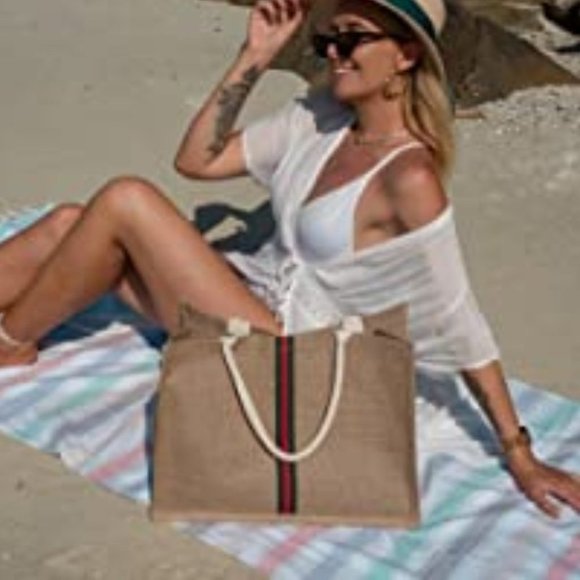 Oversized Tote Bag "Designer Inspired" - Picture 4 of 13